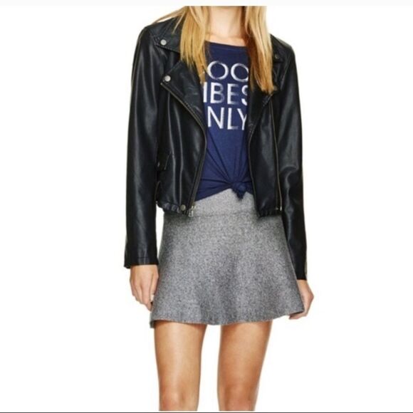 Aritzia Talula Vanderbilt Heathered gray skater circle Skirt Sz S - Picture 10 of 10